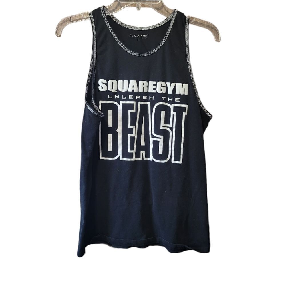 Mens logo workout tank